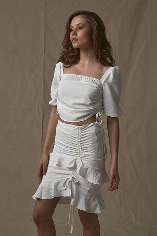 Nicole Skirt in White